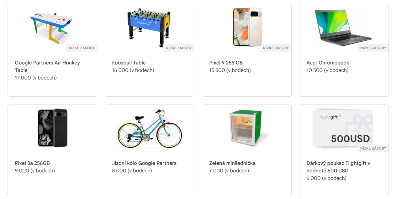 google-partners-rewards-odmeny